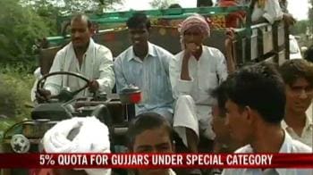 Video : Rajasthan approves quota for Gujjars