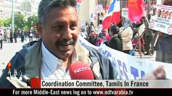 LTTE supporters protest in Paris