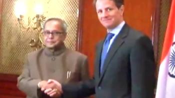 Geithner hails economic partnership with India