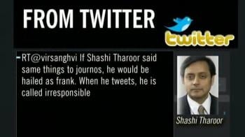 Video : Government reacts to Tharoor's Tweet