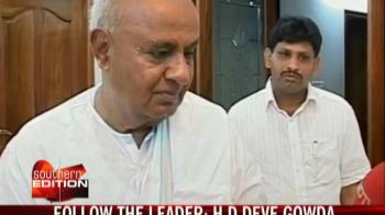 On a campaign trail with Deve Gowda