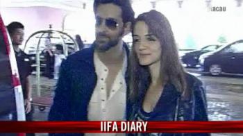 Hrithik, Suzanne together at IIFA