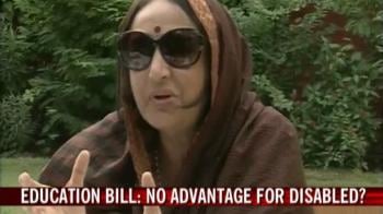 Video : Right to Education Bill: No advantage for disabled?