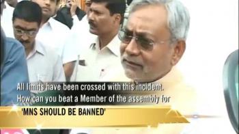 Ban Raj Thackeray's MNS: Nitish Kumar