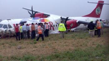 Video : Kingfisher plane skids off runway, all safe