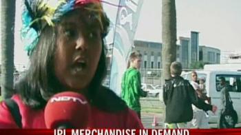 Wearing the IPL colours