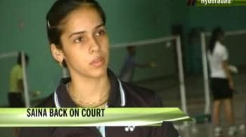 Video : Saina recovers from Chicken Pox