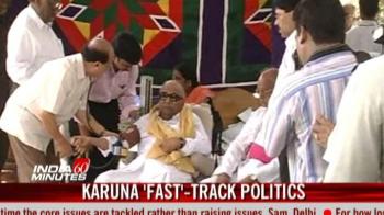 Karunanidhi resorts to 'fast'-track politics