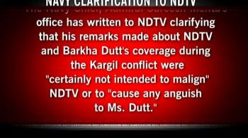Navy clarification to NDTV