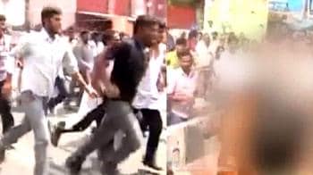 Video : Telangana protest: Student sets himself on fire
