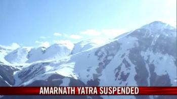 Bad weather disrupts Amarnath yatra