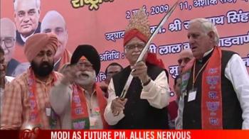 Modi as future PM, allies nervous