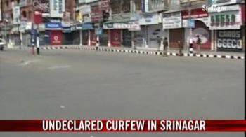 Undeclared curfew in Srinagar