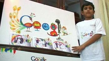 Video : Class IV kid designs Google's logo