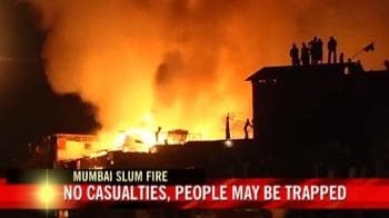 Video : Mumbai slum fire: Nearly 200 slums destroyed