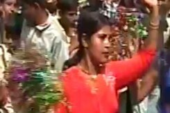 Cheerleaders pull crowds for kabaddi game Cheerleaders pull crowds for kabaddi game