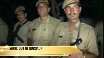 Video : Shootout in Gurgaon: Two robbers killed