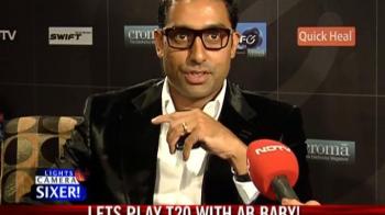 Video : Abhishek Bachchan fields 20-20 questions