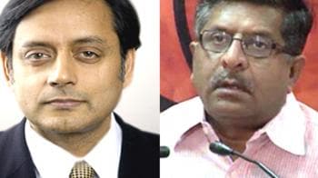 Video : BJP demands PM sack Tharoor, Congress distances itself