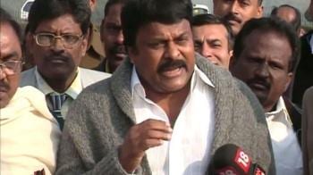 Video : Not happy with the meeting: Chiranjeevi