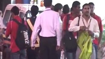 Footballers held on molestation charges