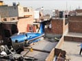 Video : Faridabad: Plane crashed on roof of a house