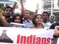 Protest outside Indian Consulate in Houston