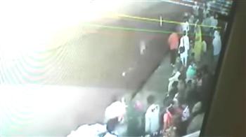 Train runs onto platform, kills four